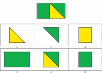 WAIS-blokjes groen geel